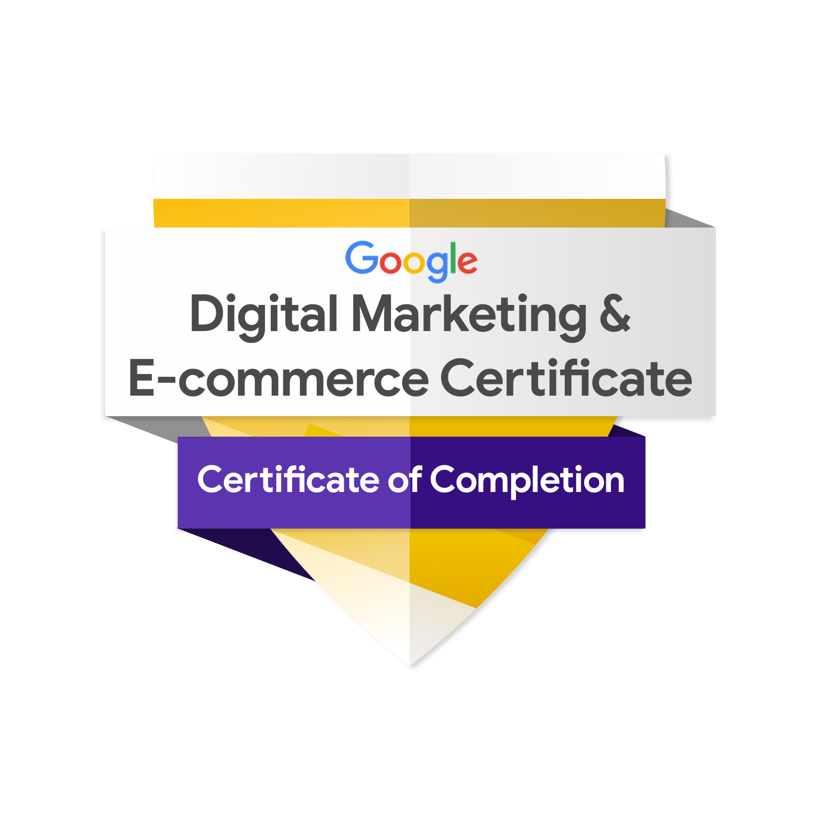 Google Digital Marketing & Ecommerce Certificate
